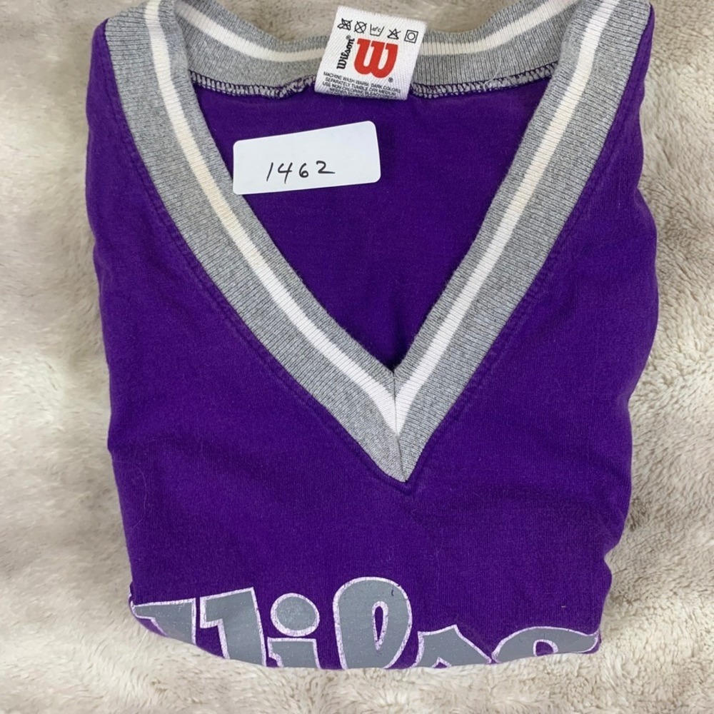 Wilson Mens Athletic Dept Tank Top V-Neck Jersey Large Vintage Style 90's - Picture 7 of 7